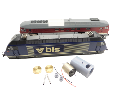 micromotor HR018C motor ombouwset voor Roco BR 101, Ludmilla, BR 130, BR 132, BR 142, u.a.