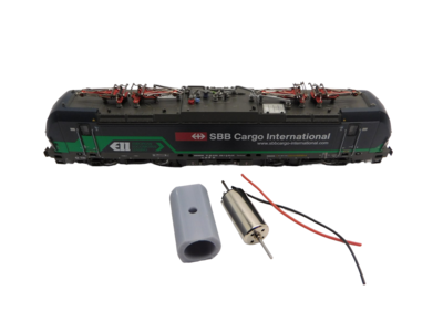 micromotor NF047 N motor ombouwset voor Fleischmann Vectron, BR 193, BLS Re 475, u.a.