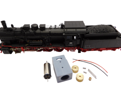 micromotor HR016F motor ombouwset voor Roco DB DR DRG BR 57, KPEV G10, ÖBB Rh 657, u.a.