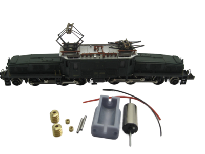 micromotor NM033G N motor ombouwset voor Minitrix  Krokodil, Ce 6/8 II