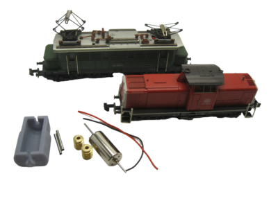 micromotor NM025G N motor ombouwset voor Minitrix  V100/BR 212 Oude model, E 44, BR 144