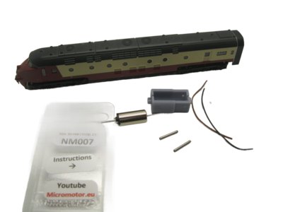 micromotor NM007 motor ombouwset voor Minitrix RAM TEE