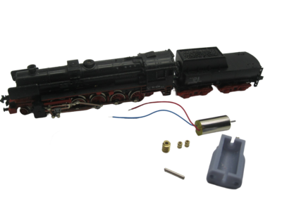 micromotor NM010G ombouwset voor Minitrix DB / DRG BR 52, SNCB 26, SNCF 150 Y, ÖBB 52