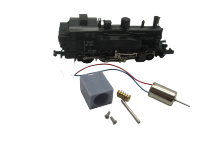 micromotor NF022G N ombouwset voor Fleischmann BR 80 (DB DR DRG), BR 81, RAG D727, u.a.