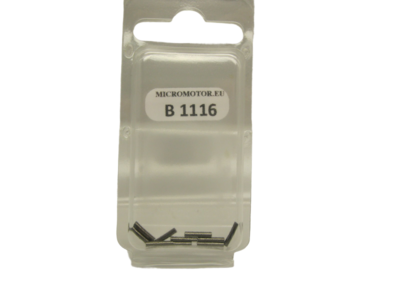Micromotor adapter B1116 1,1 mm --> 1,6 mm x 8 mm 10 Pcs (+/- ?? mm) Steel